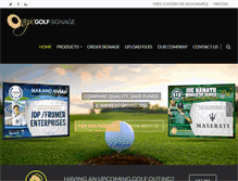 Tablet Screenshot of onyxgolfsignage.com